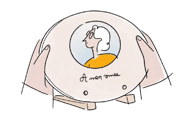 Illustration de plaque funéraire